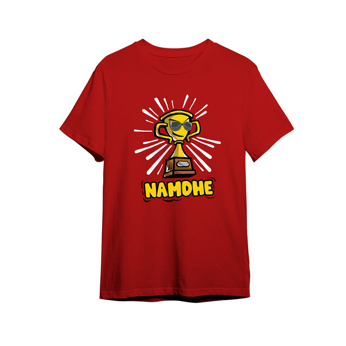 Cup Namdhee pima Round Neck T-shirt - Red