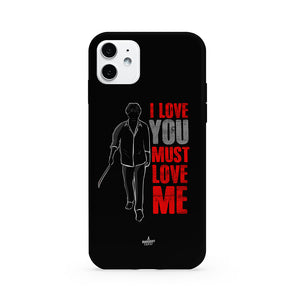 Appu - I love you Must Love Me Mobile Case - Black