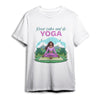 Keep Calm and do Yoga Eco Round Neck T-shirt - White