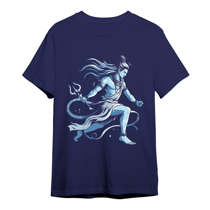 Shiva Eco Round Neck T-shirt -Navy Blue